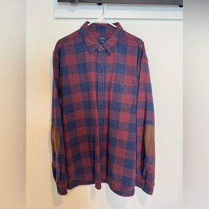 J Crew Button Up Elbow pad style XL